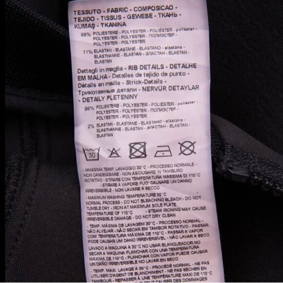 EMPORIO ARMANI Black Neoprene Bomber with back logo - Picture 4 of 12